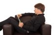 Man reading a book