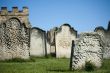 Old weathered gravestones