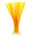 Bunch of spaghetti isolated on white background 