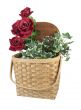 Basket Full of Red Roses