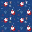 Seamless pattern with santa