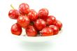 red grape isolated on white 