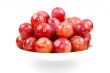 red grape isolated on white 
