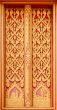wooden carving thai temple