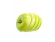 apple slice isolated on white background