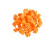 carrot diced isolated on white background
