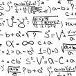 Mathematics equations on white