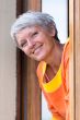 Smiling modern mature woman