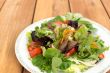 Fresh salad with liver