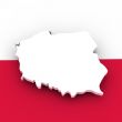 poland flag and scape