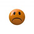 Smiley sad orange