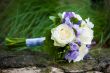 Wedding bouquet with yellow roses