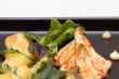 Fried perch fillets with potatoes