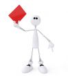 3d person football referee.