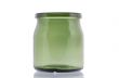 Green glass jar