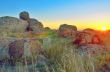 Sunset over Dobrogea hills