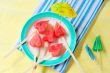 fruit pops of watermelon in heart shaped 