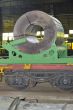rolls of steel sheet on Railway 