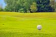 Golf ball on tee
