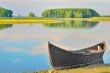  boats wait on the shore of a Danube
