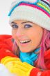 a winter portrait of a beautiful girl 