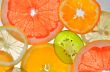 sliced â€‹â€‹fresh fruit for use background