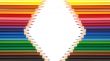 Colour pencils isolated and white background 