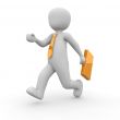 running businessman