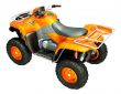 Quad bike isolated