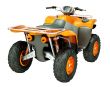 Quad bike isolated