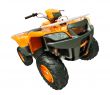 Quad bike isolated