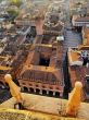 Cremona, view from cathedral tower, Lombardy, Italy