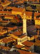 Cremona, view from cathedral tower, Lombardy, Italy