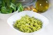 italian fusilli pasta and pesto