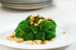 fresh sauteed broccoli and almonds
