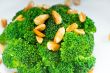 fresh sauteed broccoli and almonds