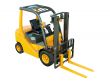 Forklift truck isolated
