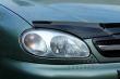 Fragment of a car. The right front headlight