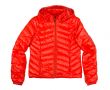 orange down jacket