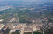 Aerial view over Bangkok suburb