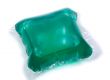 Green gel laundry capsules 