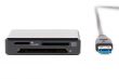 USB 3.0 Card reader with CF and SD (micro SD) card, isolated on 