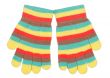 striped gloves