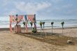 Flower decoration at the beach wedding venue