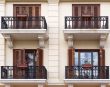 facade with balconies