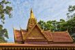 Oriental temple decorated with a golden roof