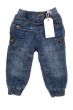 Children`s fashion jeans with label