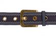 fashion fabric belt with metal buckle