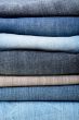 stack of blue jeans background