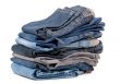 stack of blue jeans shade